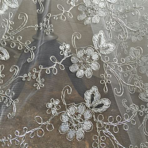 metallic floral lace fabric|metallic lace.